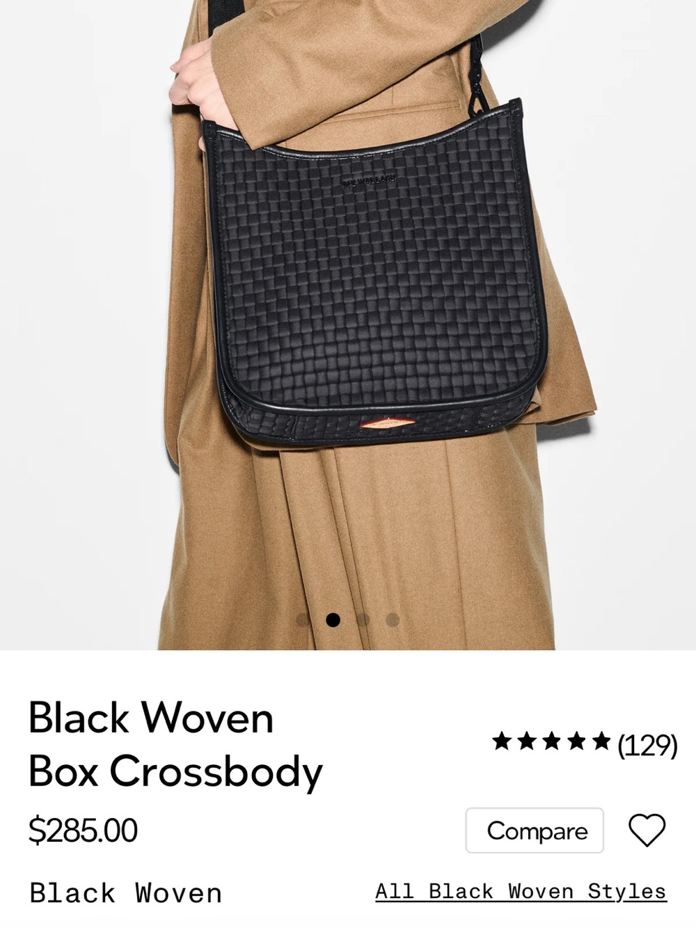 MZ Wallace Navy Quilted Crossbody Bag - Picture 2 of 8